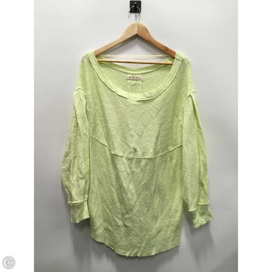 Top Long Sleeve By We The Free In Chartreuse, Size: L