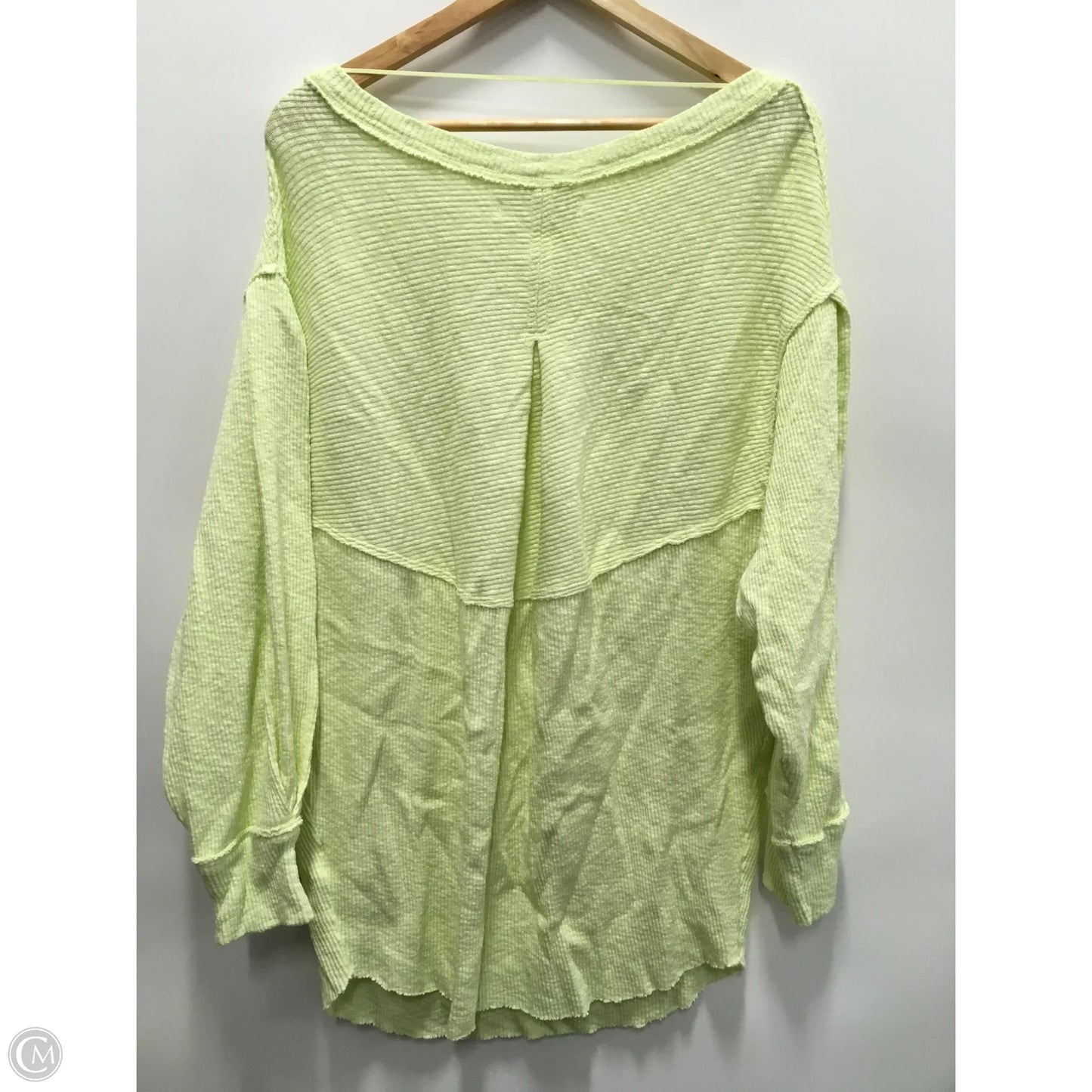 Top Long Sleeve By We The Free In Chartreuse, Size: L
