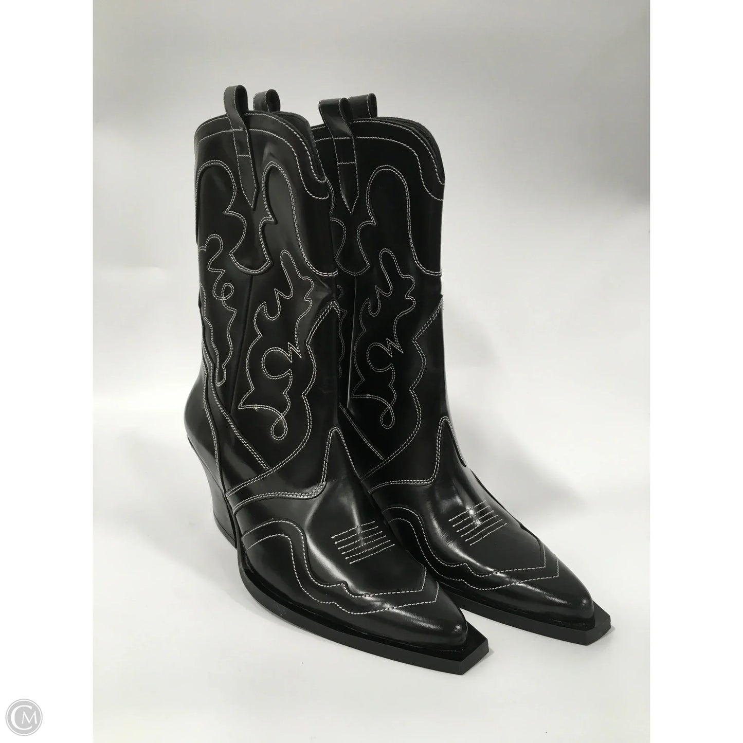 Boots Western By Mng In Black, Size: 8.5