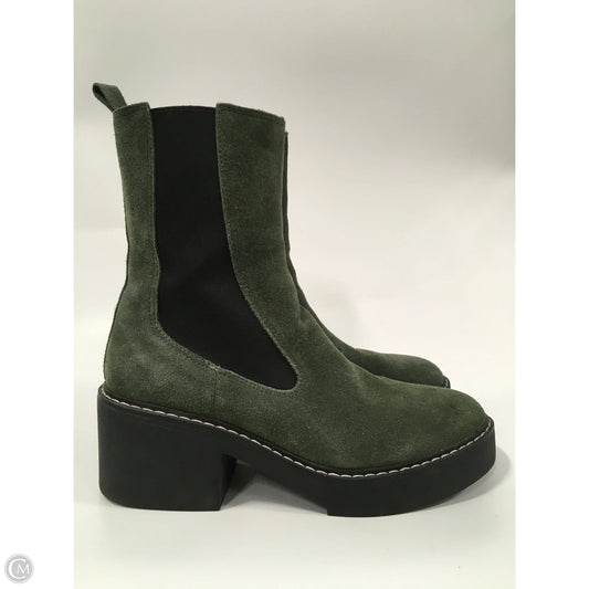 Boots Ankle Heels By Nine West In Green, Size: 9