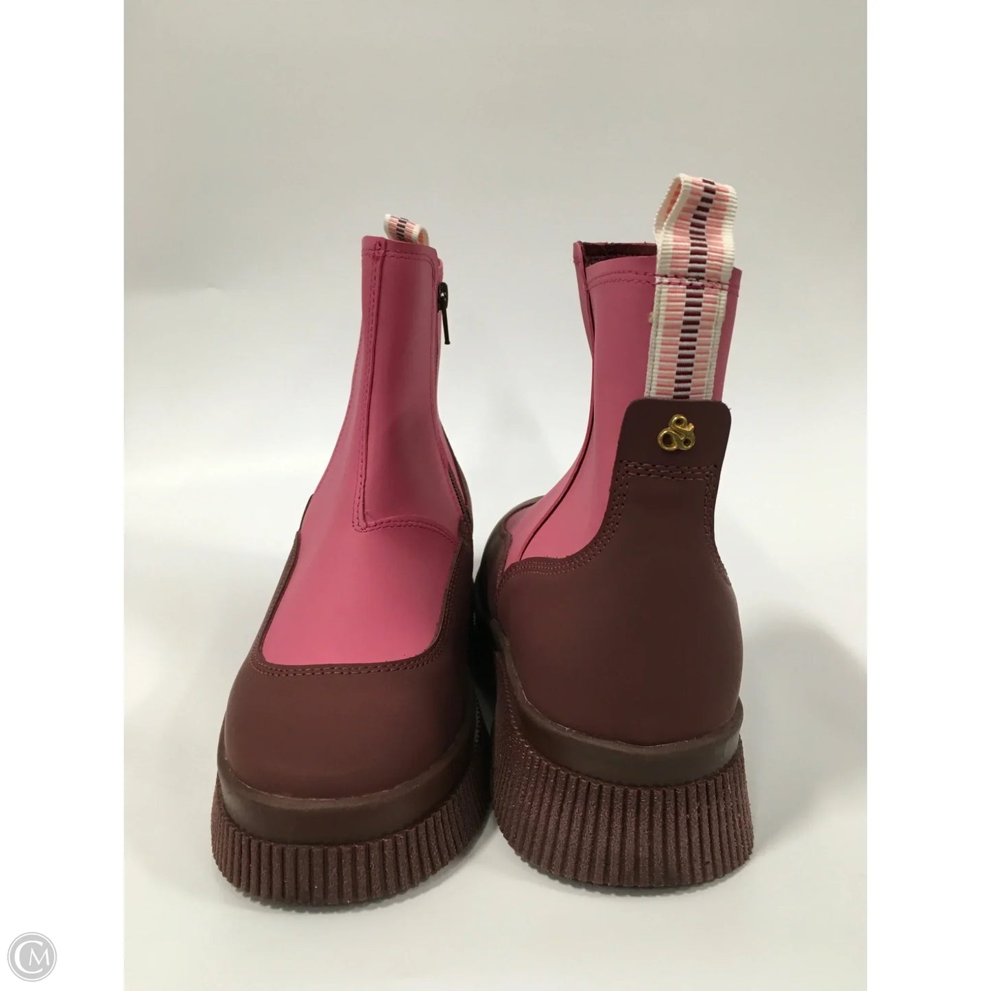 Boots Ankle Flats By Scotch & Soda In Pink & Purple, Size: 7.5