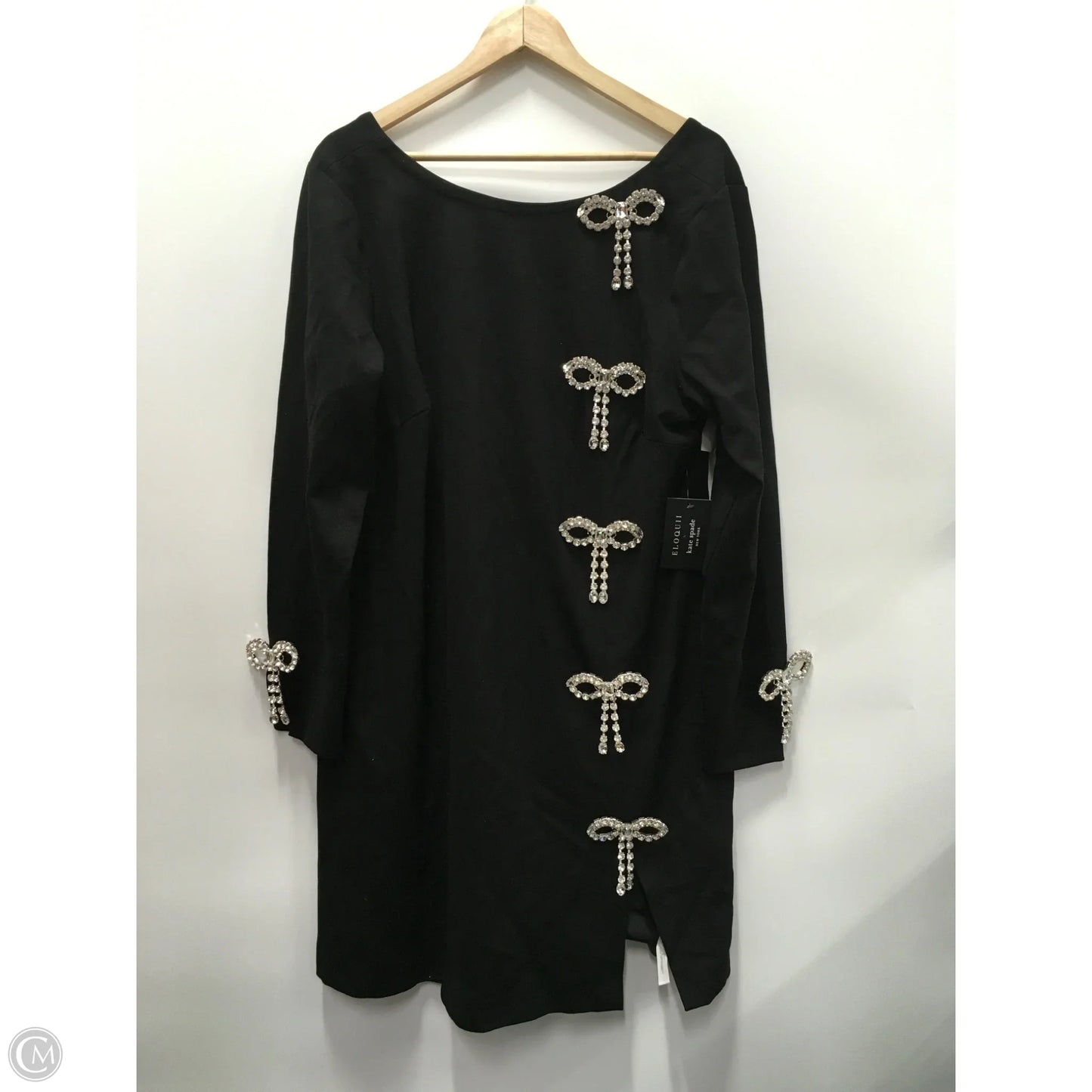 Dress Party Short By Eloquii In Black & Silver, Size: 1x