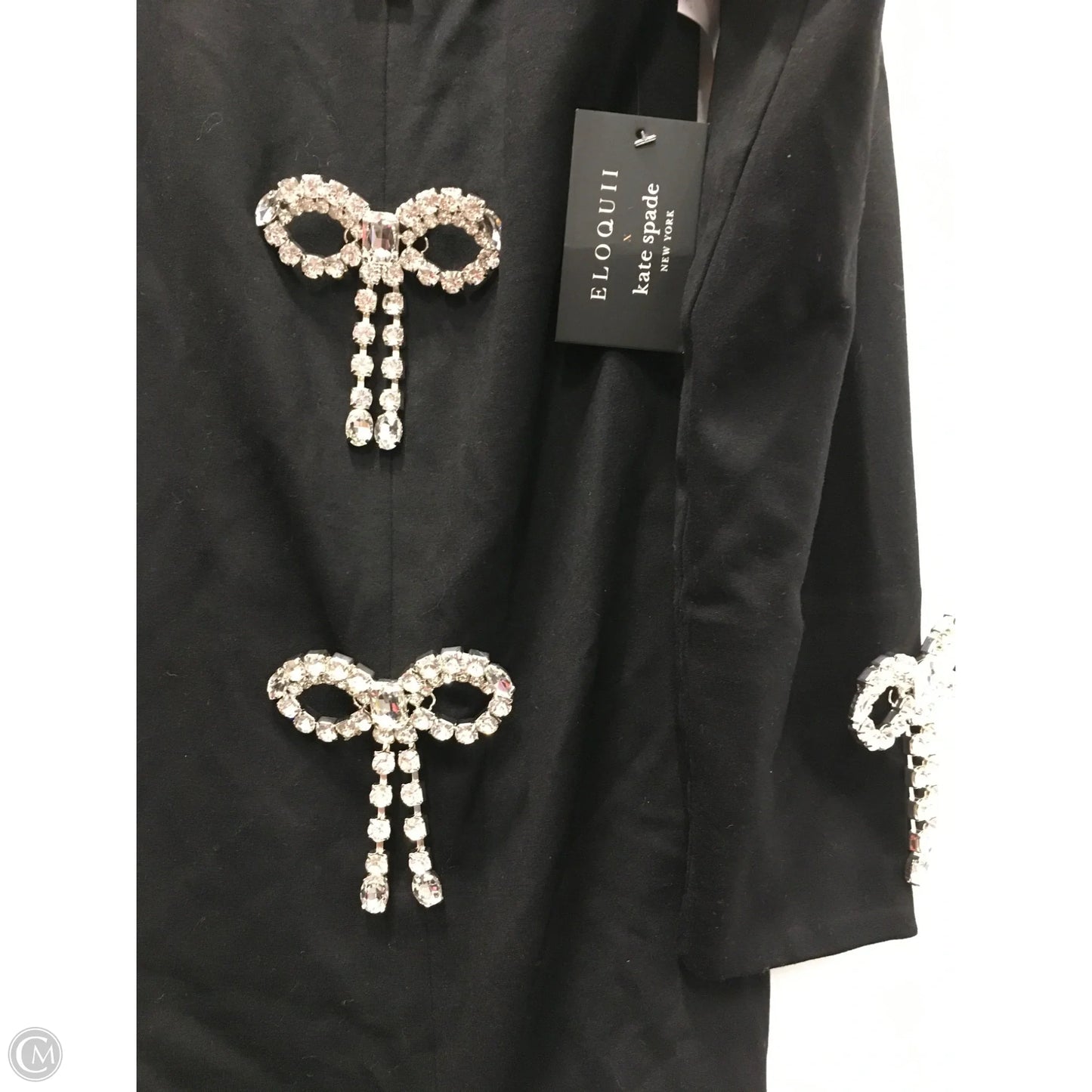 Dress Party Short By Eloquii In Black & Silver, Size: 1x