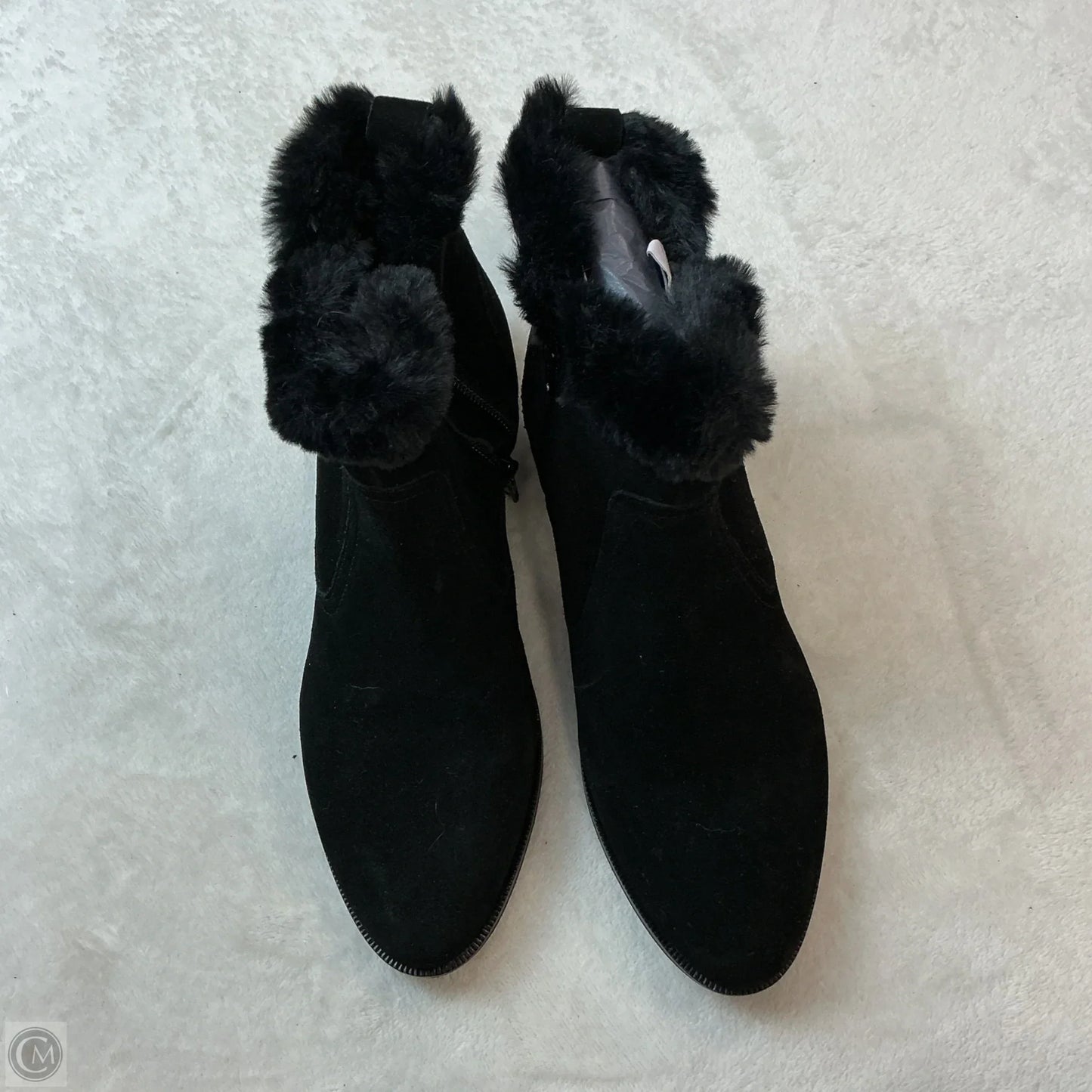 Boots Ankle Flats By Marc Fisher In Black, Size: 8.5