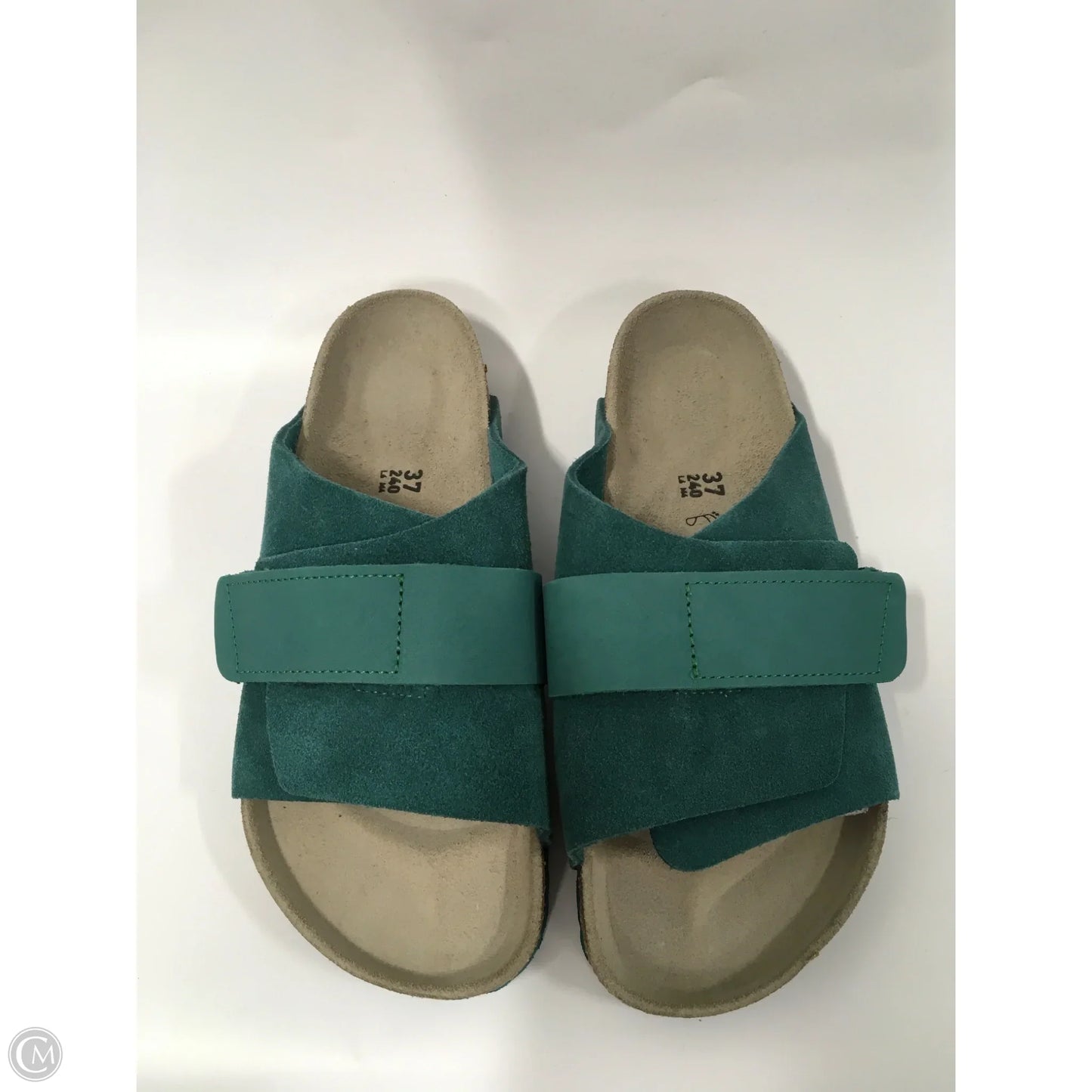 Sandals Flats By Birkenstock In Teal, Size: 6