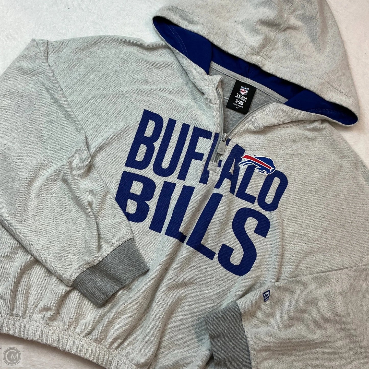 Sweatshirt Hoodie By Nfl In Grey, Size: M