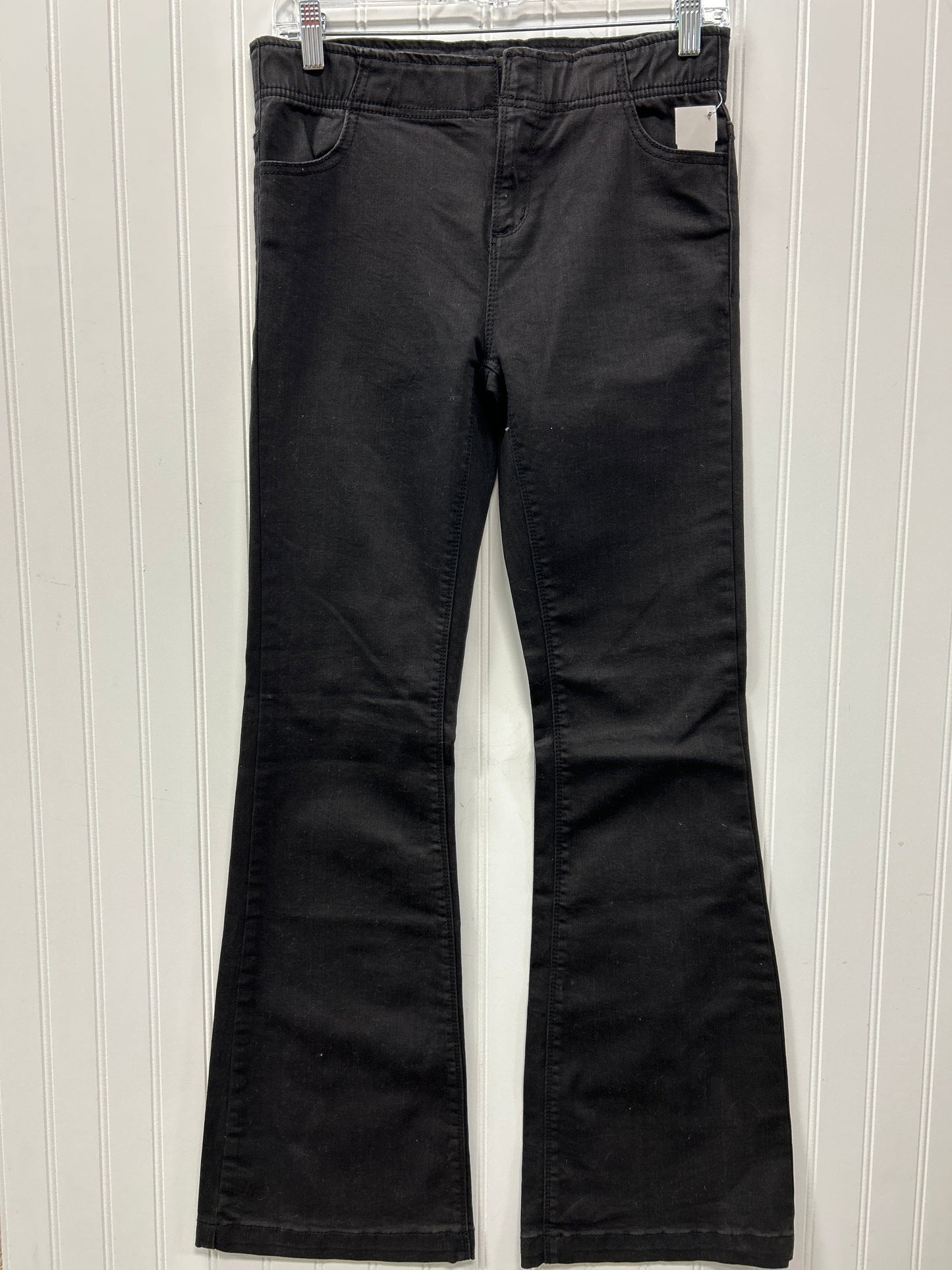 Jeans Flared By Forever 21 In Black Denim, Size:4