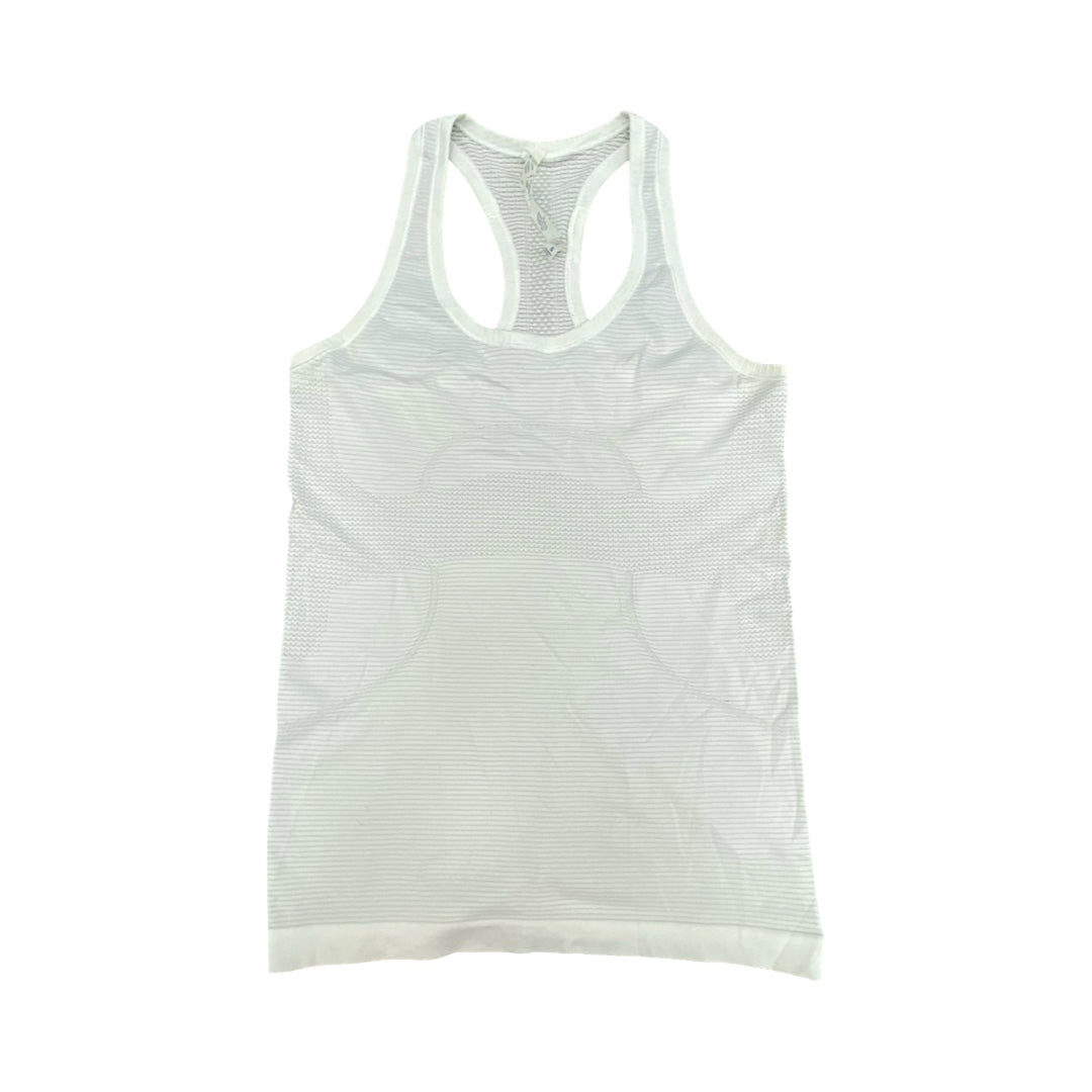 Athletic Tank Top By Lululemon In White, Size:6