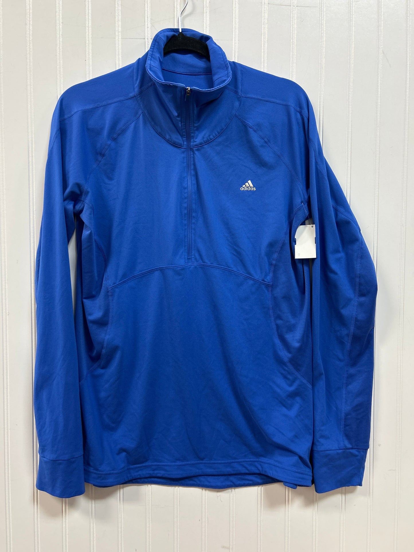 Athletic Jacket By Adidas In Blue, Size:Xl