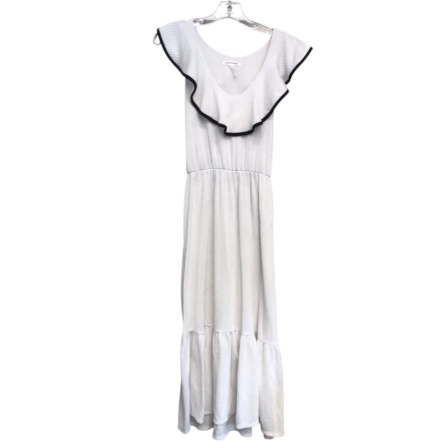 Dress Casual Midi By Caution To The Wind In White, Size:L