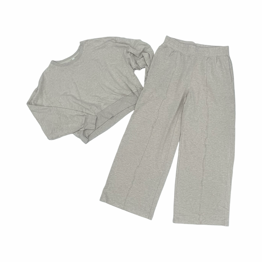 Lounge Set Pants By Yogalicious In Tan, Size:M
