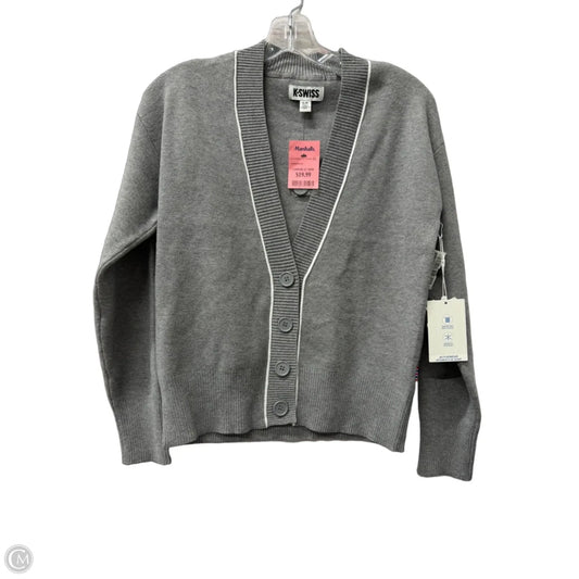Sweater Cardigan By K Swiss In Grey, Size: S