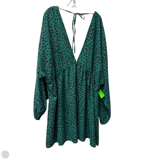 Dress Casual Short By Asos In Green, Size: 3x