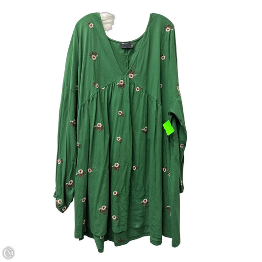Dress Casual Short By Asos In Green, Size: 3x