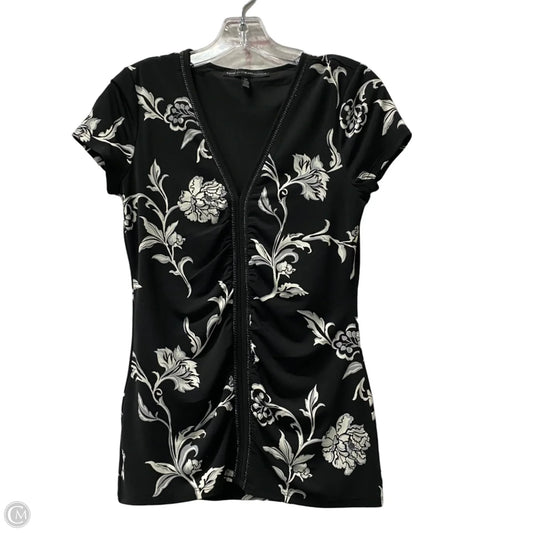 Top Short Sleeve By White House Black Market In Black, Size: Xs