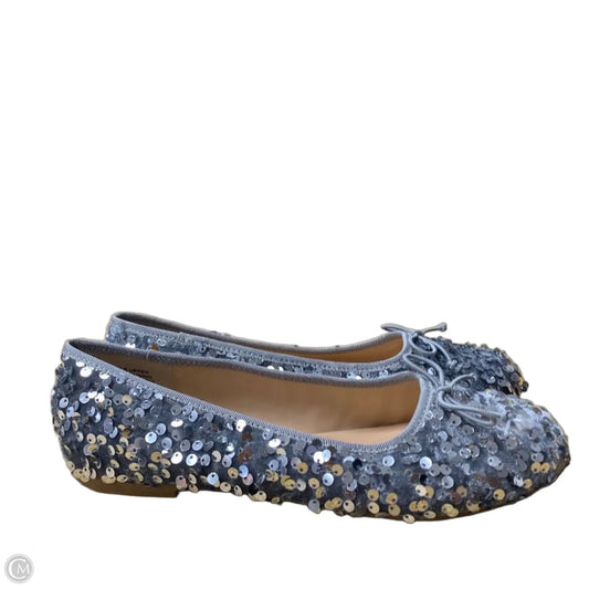 Shoes Flats By Loft In Silver, Size: 6
