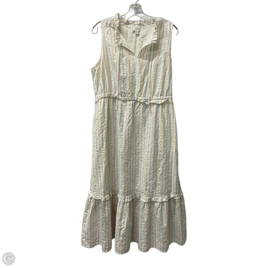 Dress Casual Maxi By J. Crew In White, Size: L