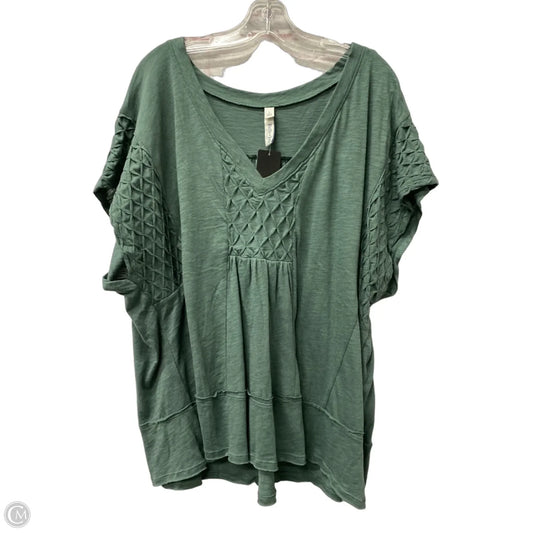 Top Short Sleeve By Torrid In Green, Size: 2x