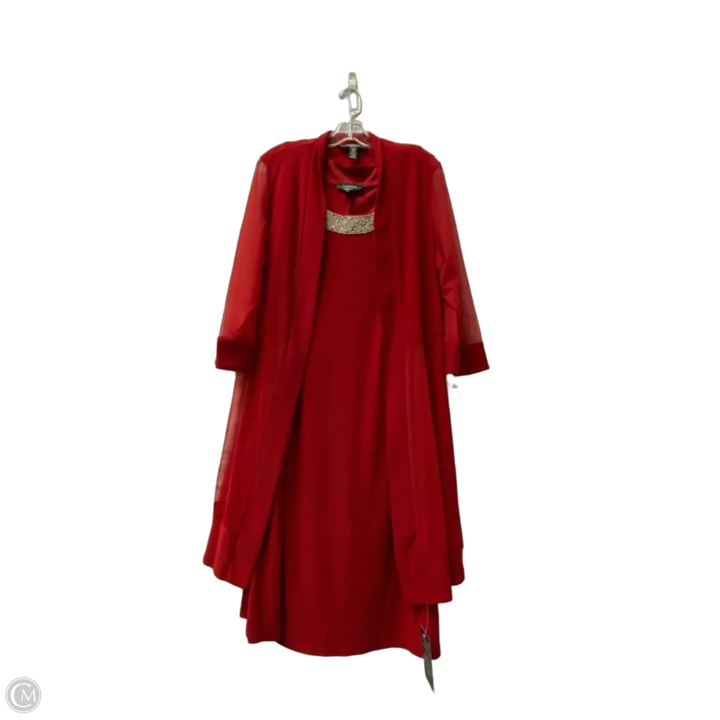 Dress Party Short By R And M Richards In Red, Size: Xl