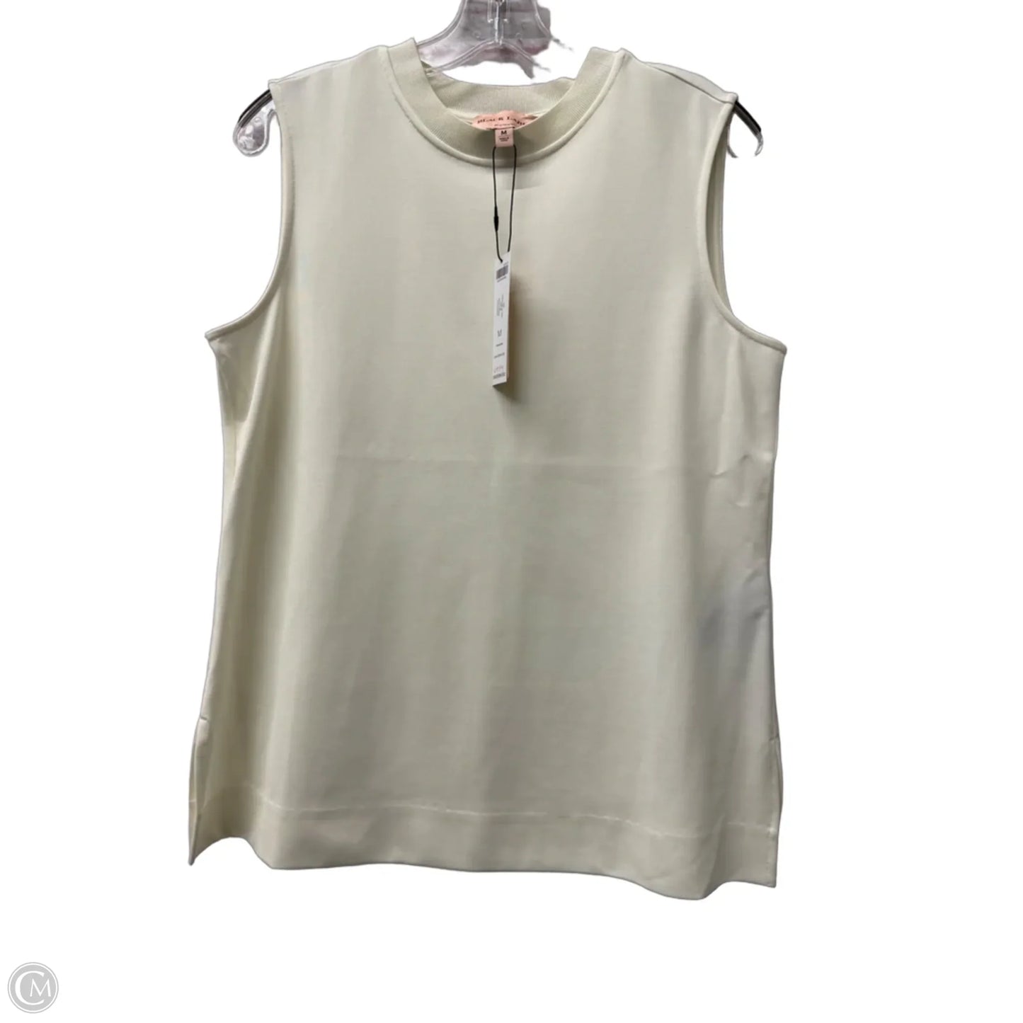 Top Sleeveless By Chicos In Cream, Size: M