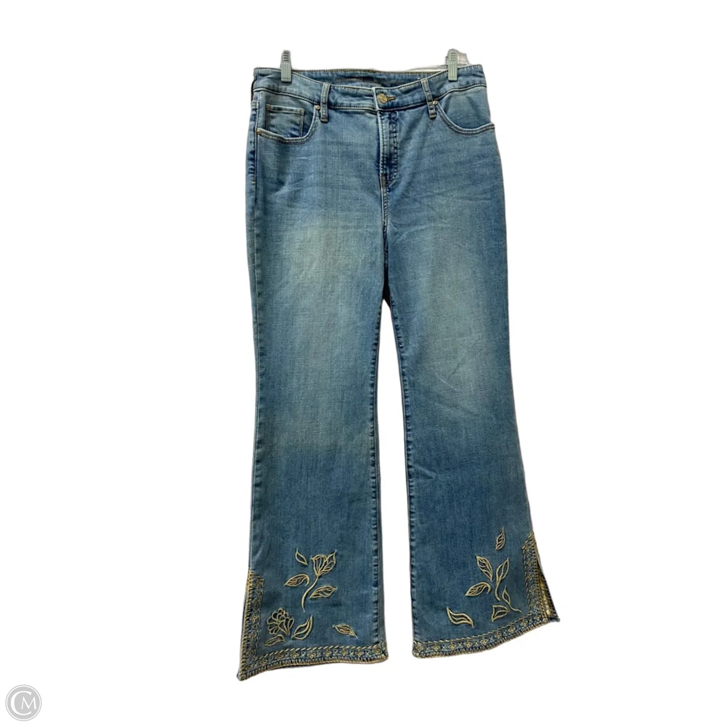 Jeans Flared By Chicos In Blue, Size: 10