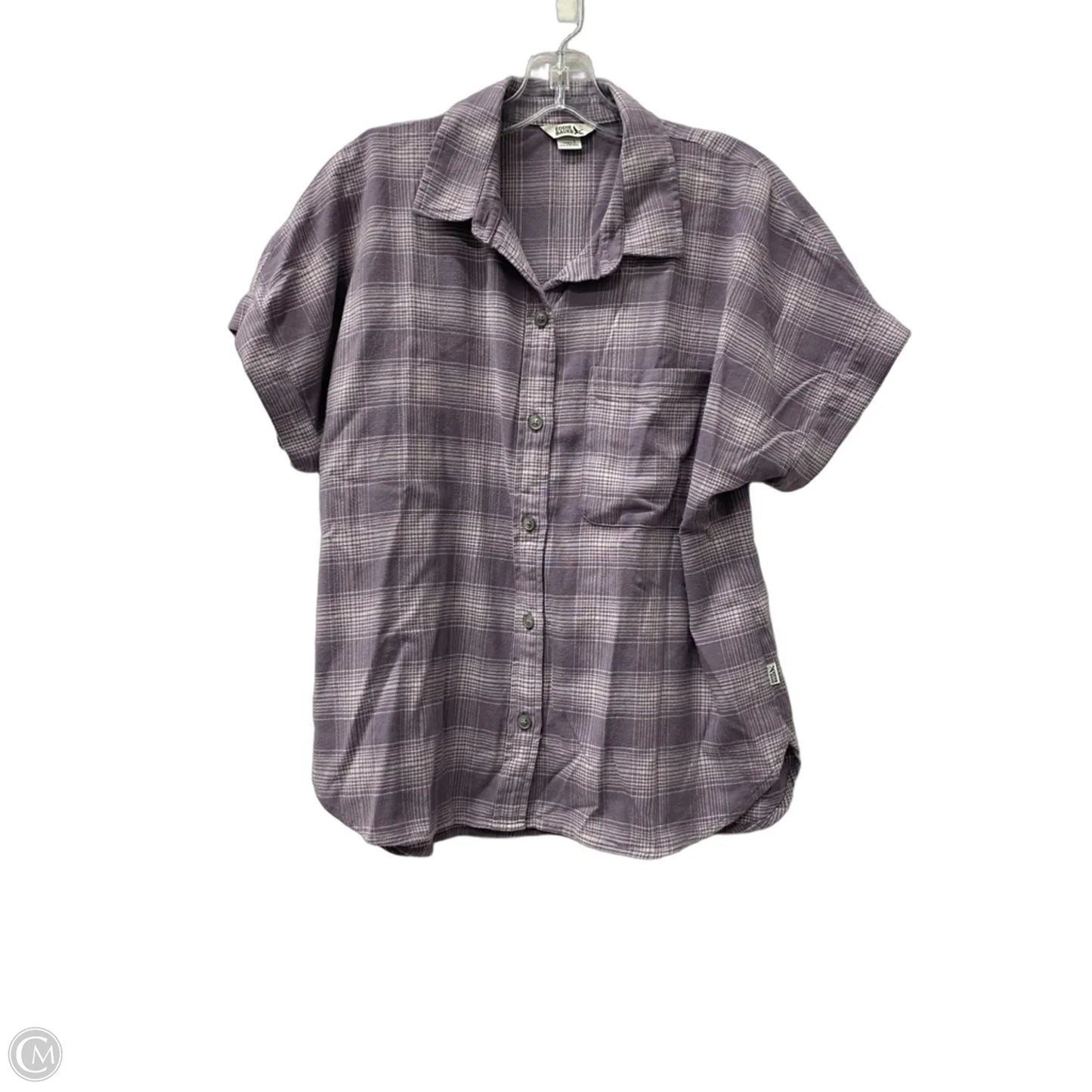Top Short Sleeve By Eddie Bauer In Purple, Size: S
