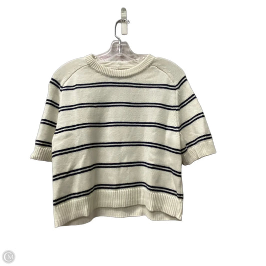 Sweater Short Sleeve By Abercrombie And Fitch In Cream, Size: Xs