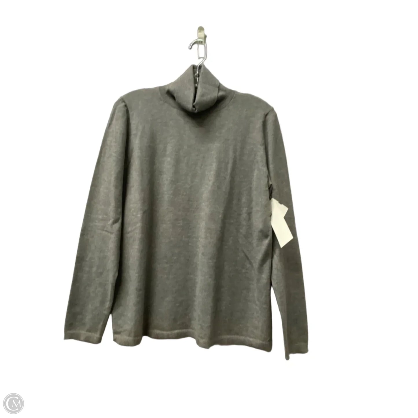 Sweater By Ann Taylor In Grey, Size: Lp