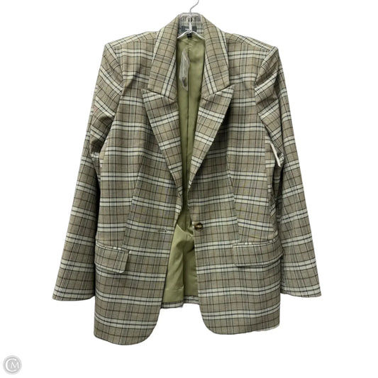 Blazer By Express In Brown & Green, Size: L