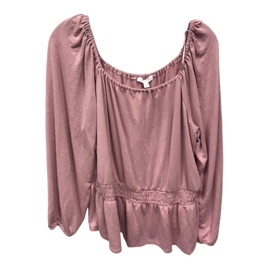 Top Long Sleeve By Lc Lauren Conrad  Size: 1x