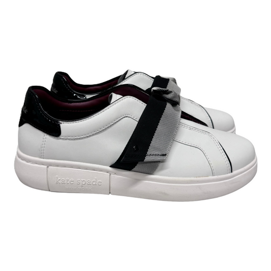 White Shoes Sneakers By Kate Spade, Size: 9