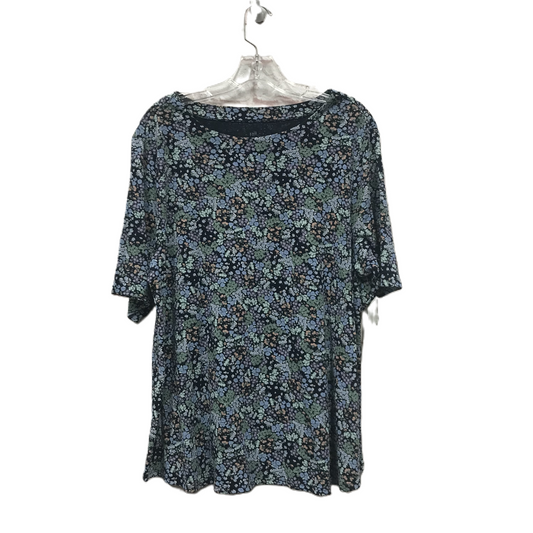 Blue Top Short Sleeve By J. Jill, Size: Xl