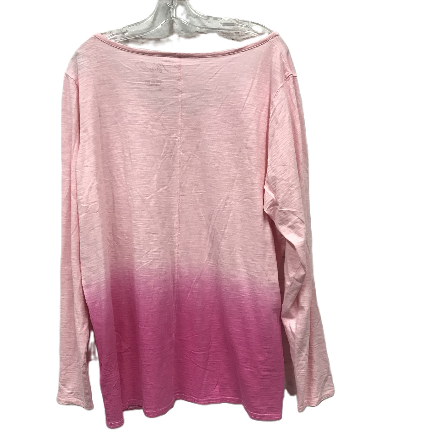 Pink Athletic Top Long Sleeve Crewneck By Life Is Good, Size: Xxl