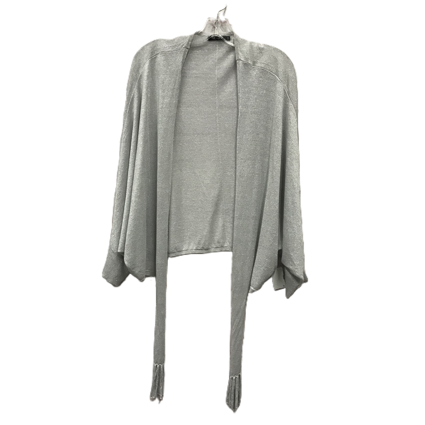 Grey Sweater Cardigan By Nic + Zoe, Size: Xxl