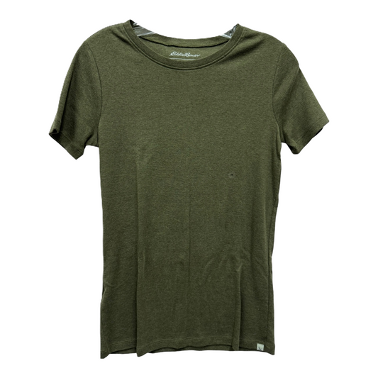 Green Top Short Sleeve Basic By Eddie Bauer, Size: M