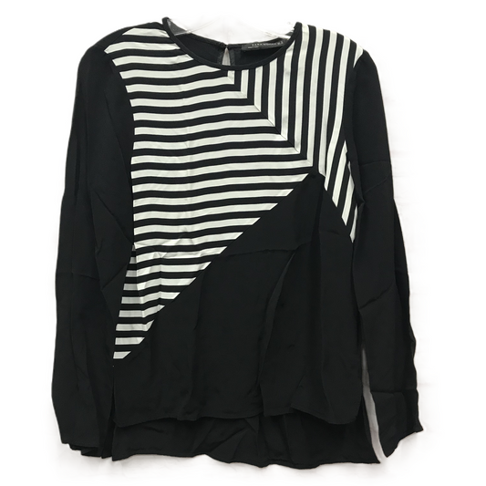 Top Long Sleeve By Zara Women In Black, Size: M