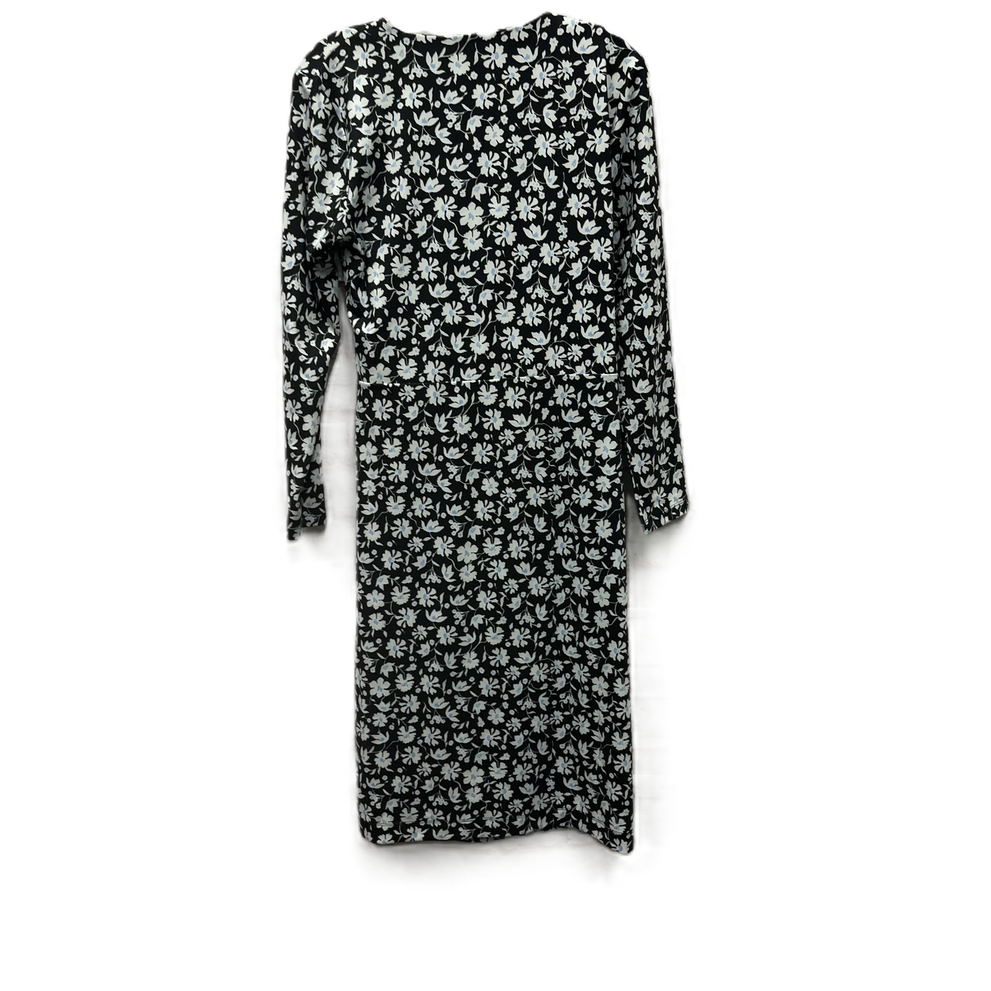 Dress Casual Midi By Ann Taylor In Black, Size: M