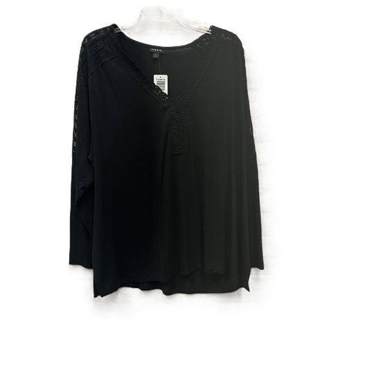 Top Long Sleeve By Torrid In Black, Size: 2x