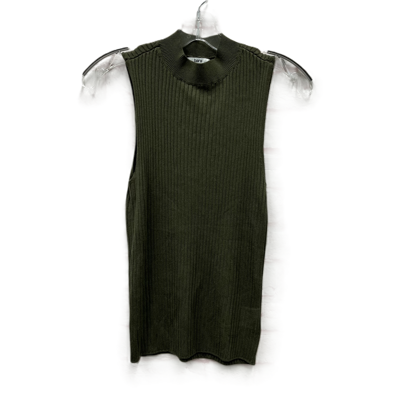 Top Sleeveless By Bar Iii In Green, Size: M