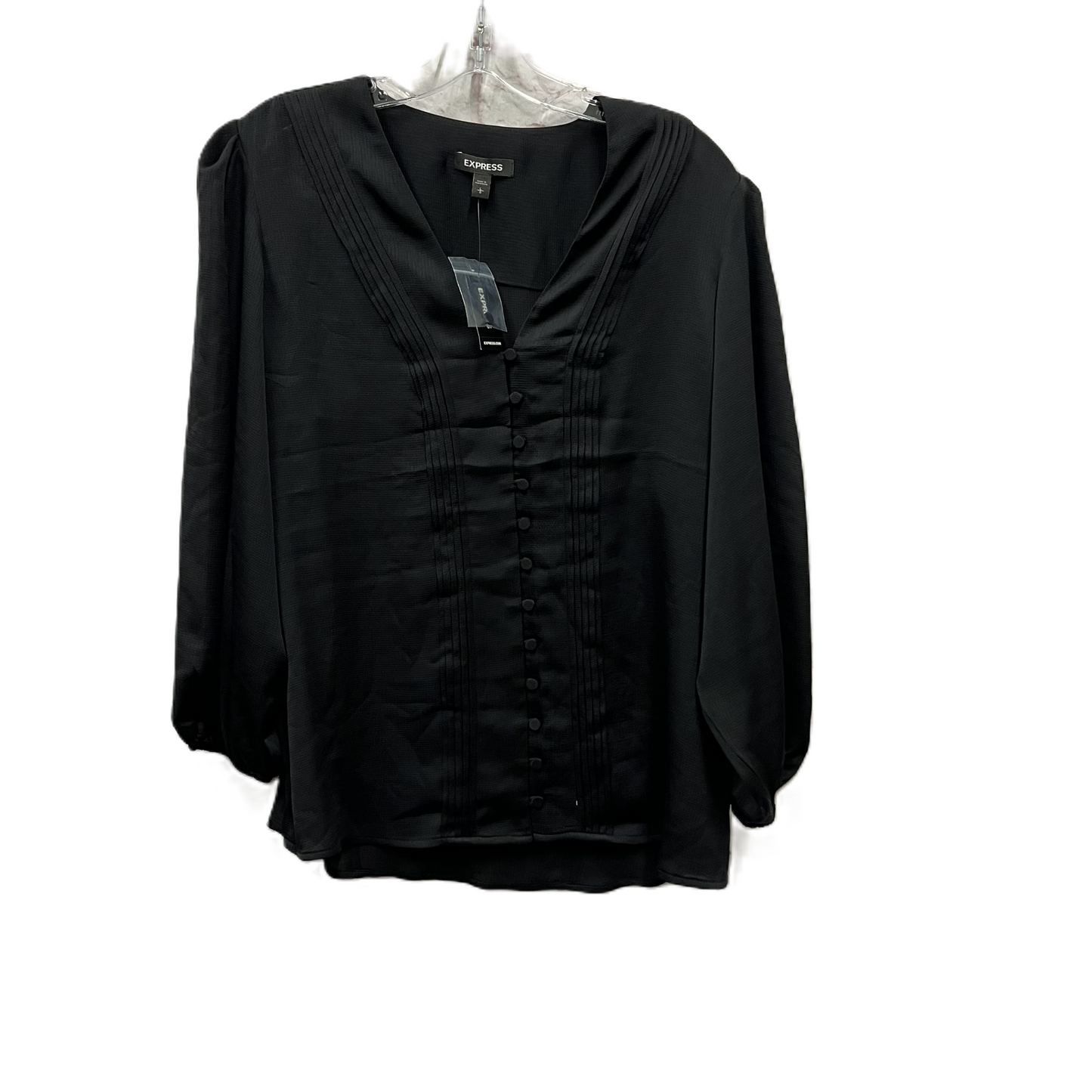 Top Long Sleeve By Express In Black, Size: L