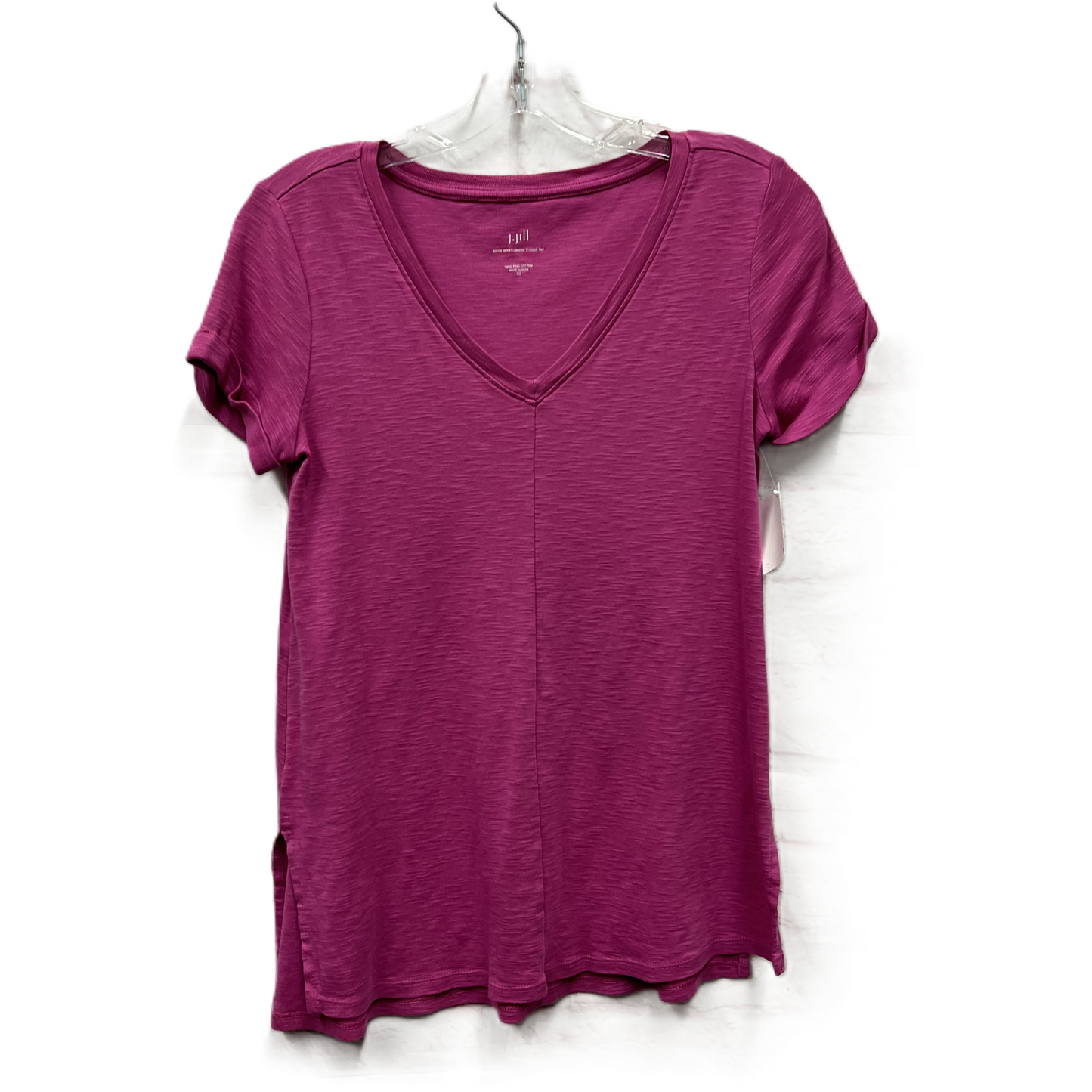 Top Short Sleeve Basic By J. Jill In Pink, Size: Xs