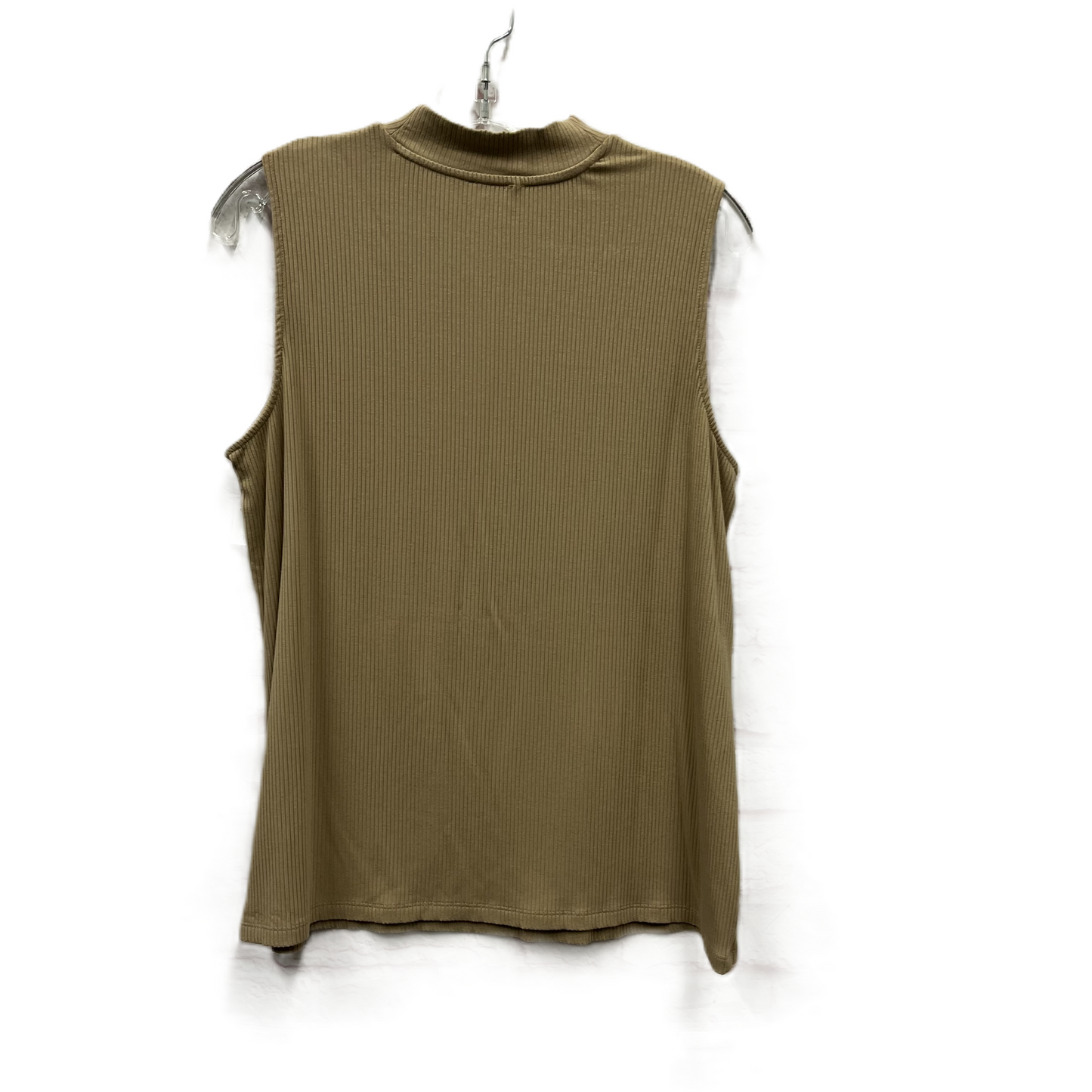 Top Sleeveless By Chicos In Tan, Size: L