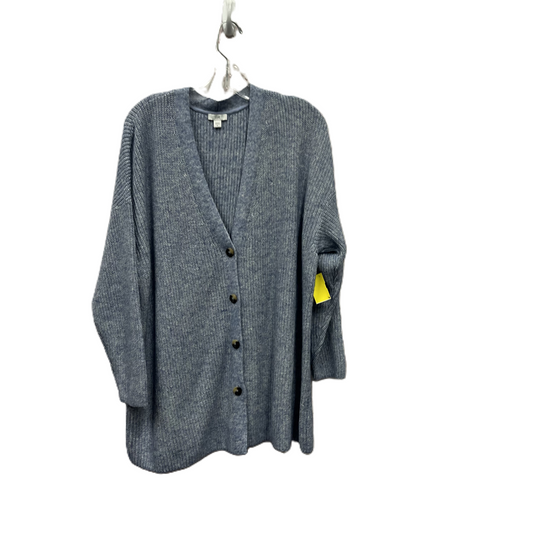 Sweater Cardigan By J. Jill In Blue, Size: 2x