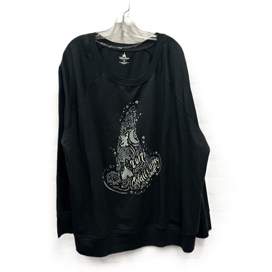 Top Long Sleeve By Disney Store In Black, Size: 2x