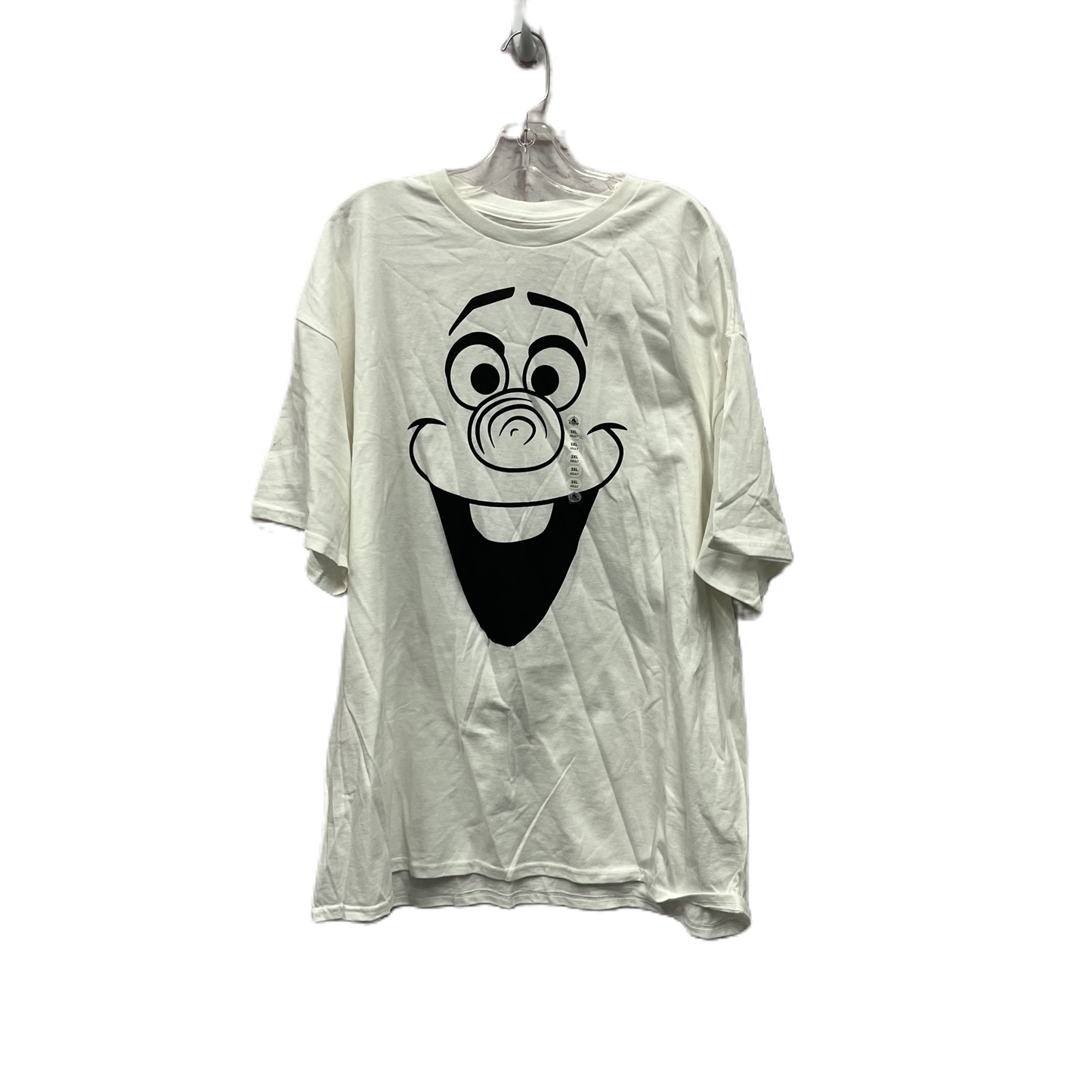 Top Short Sleeve Basic By Disney Store In White, Size: 1x