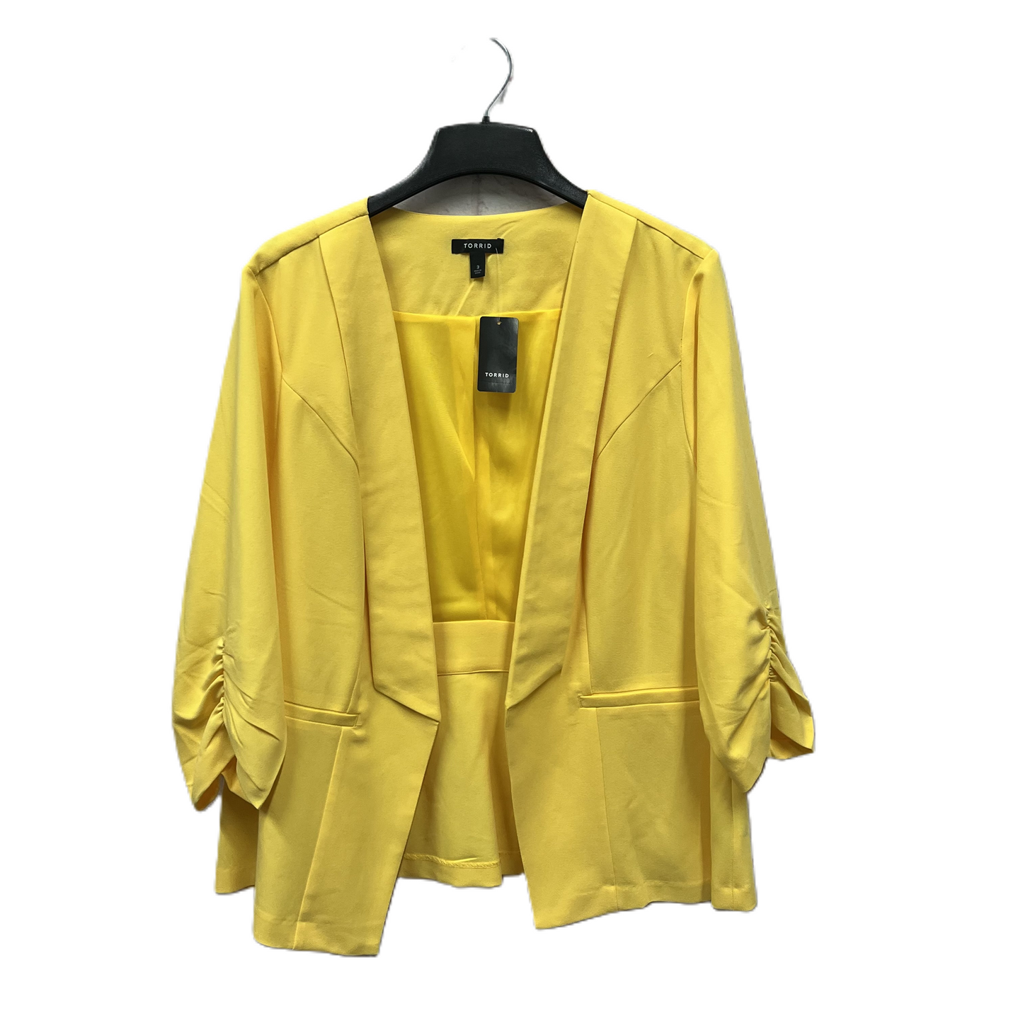 Blazer By Torrid In Yellow, Size: 3x