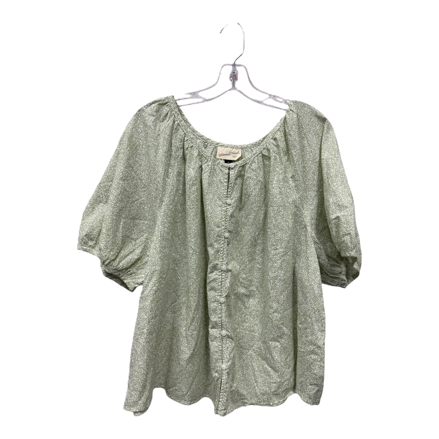 Top Short Sleeve By Universal Thread In Green, Size: 1x