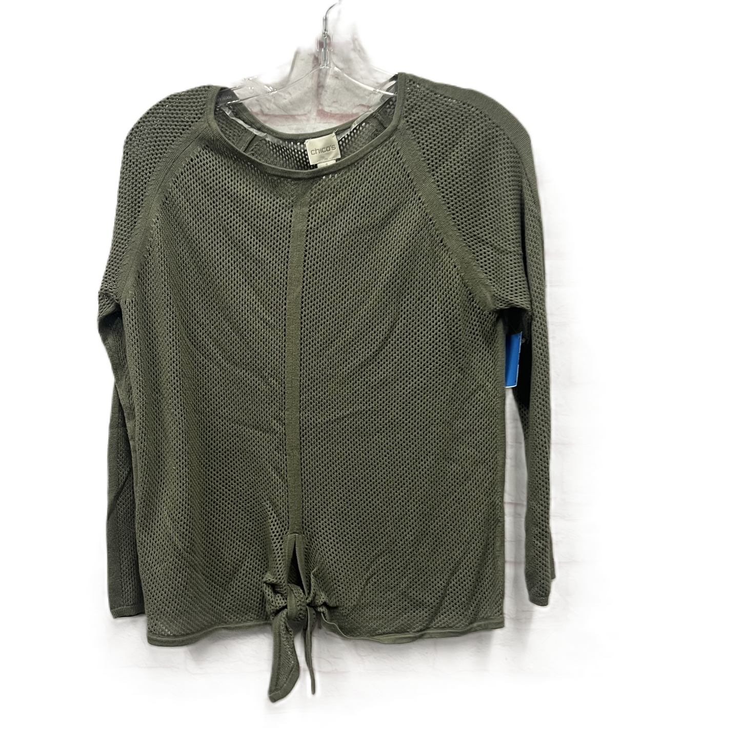 Top Long Sleeve By Chicos In Green, Size: M