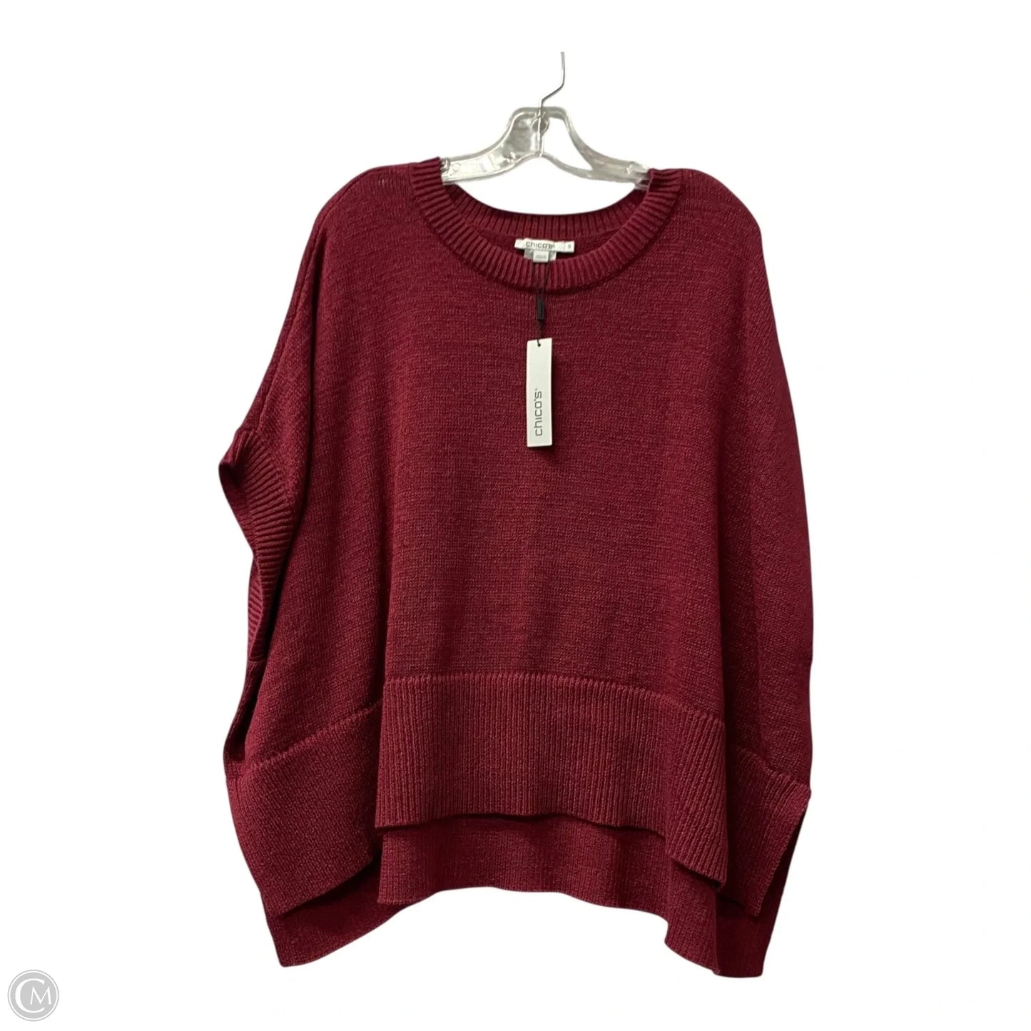 Poncho By Chicos In Red, Size: S