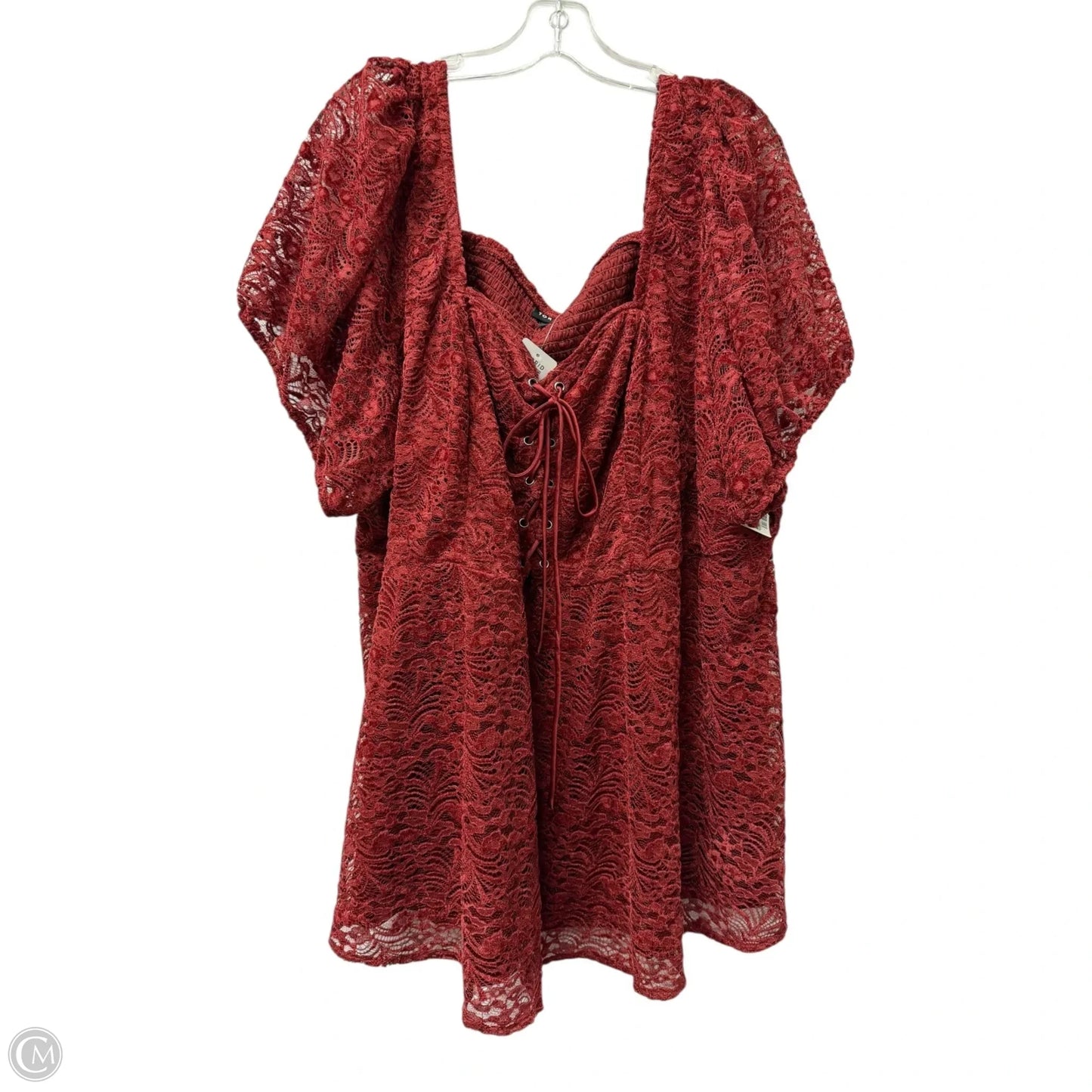 Top Short Sleeve By Torrid In Red, Size: 5